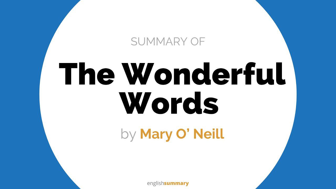 'Video thumbnail for The Wonderful Words Summary in Hindi Class 6 NCERT English'